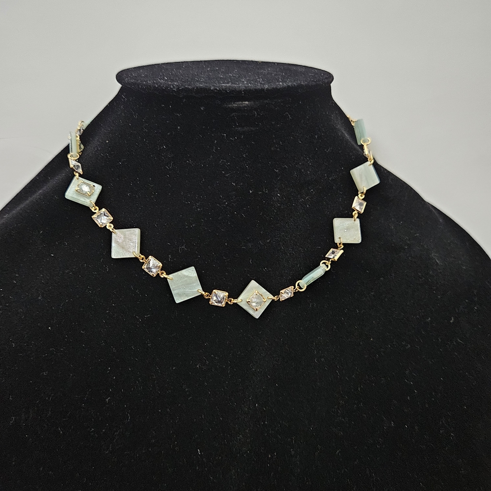 Nakamol Gold and Green Necklace